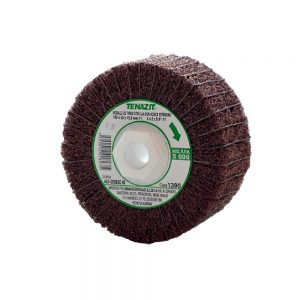1390  Rodillo de fibra con lija grano 80  4X2X5/8-11 -1"