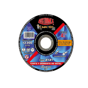 2121 Disco con centro deprimido para corte y desbaste de metal 4-1/2"