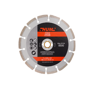 2558  Disco de diamante segmentado HUM  7X0.085X7/8