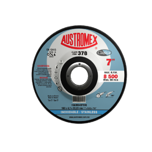 378 Disco con centro deprimido para corte de acero inoxidable 7"