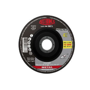 3871 Disco con centro deprimido para corte de metal 4-1/2"