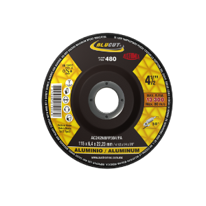 480 Disco con centro deprimido para desbaste de aluminio 4-1/2"