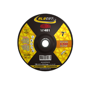 481 Disco con centro deprimido para desbaste de aluminio 7"