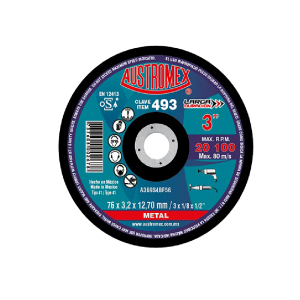 493 Disco para corte de metal 3"