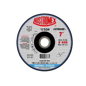 534 Disco con centro deprimido para corte de acero inoxidable 7"