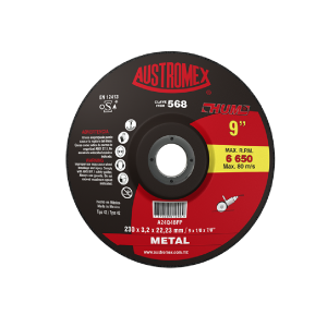 568 Disco con centro deprimido para corte de metal 9"