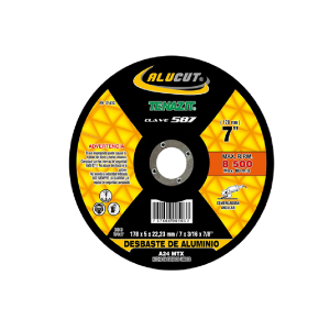587 Disco con centro deprimido para desbaste de aluminio 7"