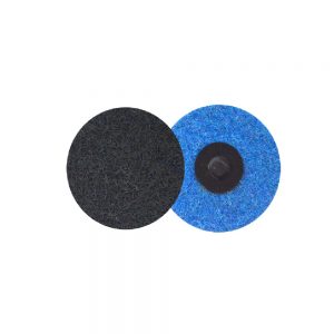 648 Disco de fibra de cambio rápido azul Grano fino 2"