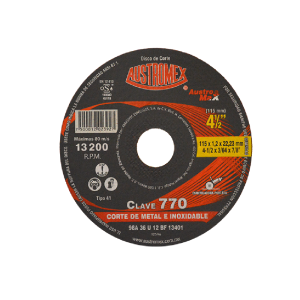 770 Disco para corte de metal 4-1/2"