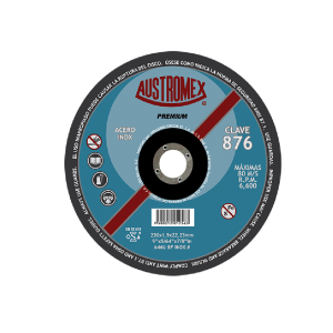 876 Disco con centro deprimido para corte de acero inoxidable 7"
