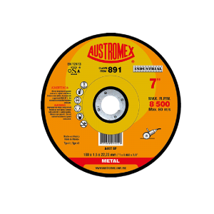 891 Disco para corte de metal 7"