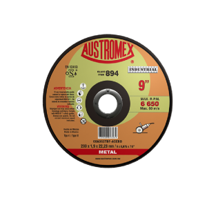 894 Disco para corte de metal 9"
