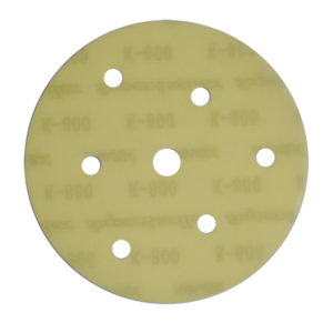 3243 Disco de lija SUPER ASSILEX de 125mm de diametro con 7 hoyos, grano 800K.