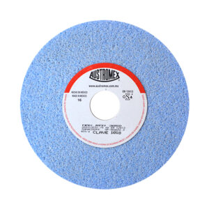 1018 Rueda vitrificada azul tipo 1 de 200 x 13 x 31.75 mm.