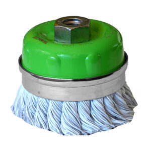 1564 Cepillo tipo copa de Alambre trenzado Plastificado