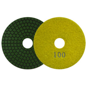 2761 Pad de diamante para pulido con . color amarillo. Grano 100