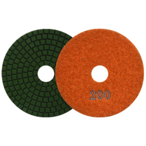 2762 Pad de diamante para pulido con . color naranja. Grano 200