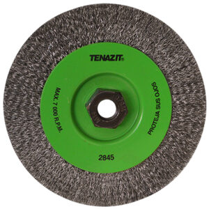 2845 Cepillo circular de Alambre inoxidable ondulado Easy-cut