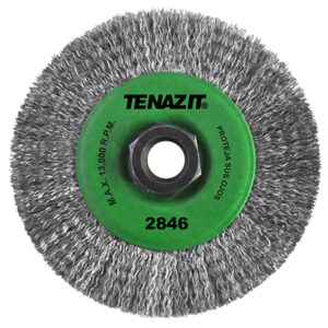 2846 Cepillo circular de Alambre inoxidable ondulado Easy-cut
