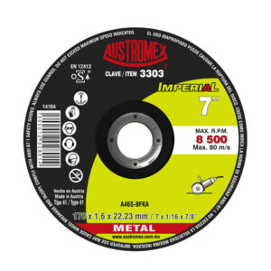 3303 Disco de corte para acero al carbon de 178 x 1.6 x 22.23, IMPERIAL