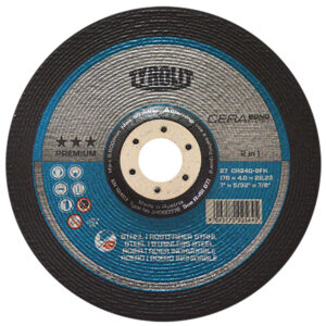 4225 Disco de desbaste Tyrolit Cerabond X de 178 x 4.0 x 22.23mm, 2 en 1
