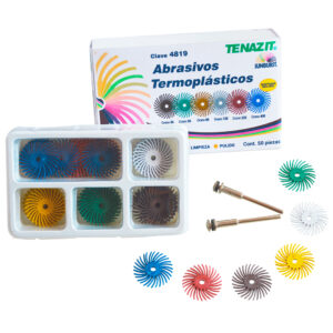 4819 Kit de discos radiales termoplásticos de 24.5 mm. Contiene 8 piezas de cada una de las siguientes claves: 4811, 4812, 4813, 4814, 4815 y 4816 y dos vá